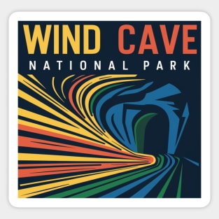 Wind Cave National Park Abstract Sticker